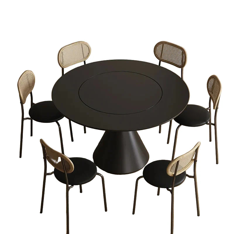 Moderner transparenter Esstisch aus Edelstahl – Ovaler Tisch für Küche, Esszimmer, Café oder Arbeitszimmer