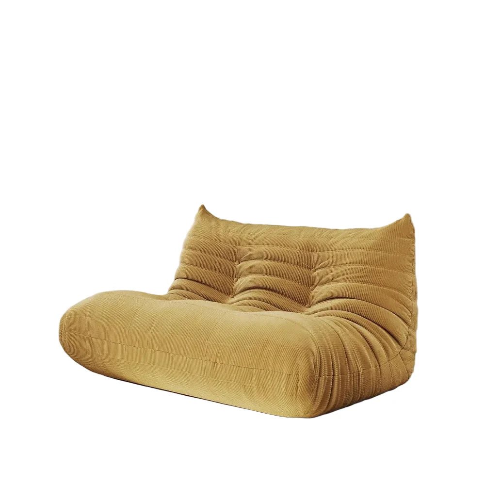 Überdimensioniertes 2-Sitzer-Lounge-Sofa aus Cord – Ergonomischer Sitzsack für Wohnzimmer und Zuhause